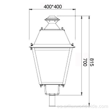 Luces de jardín directas de fábrica 40w 76base